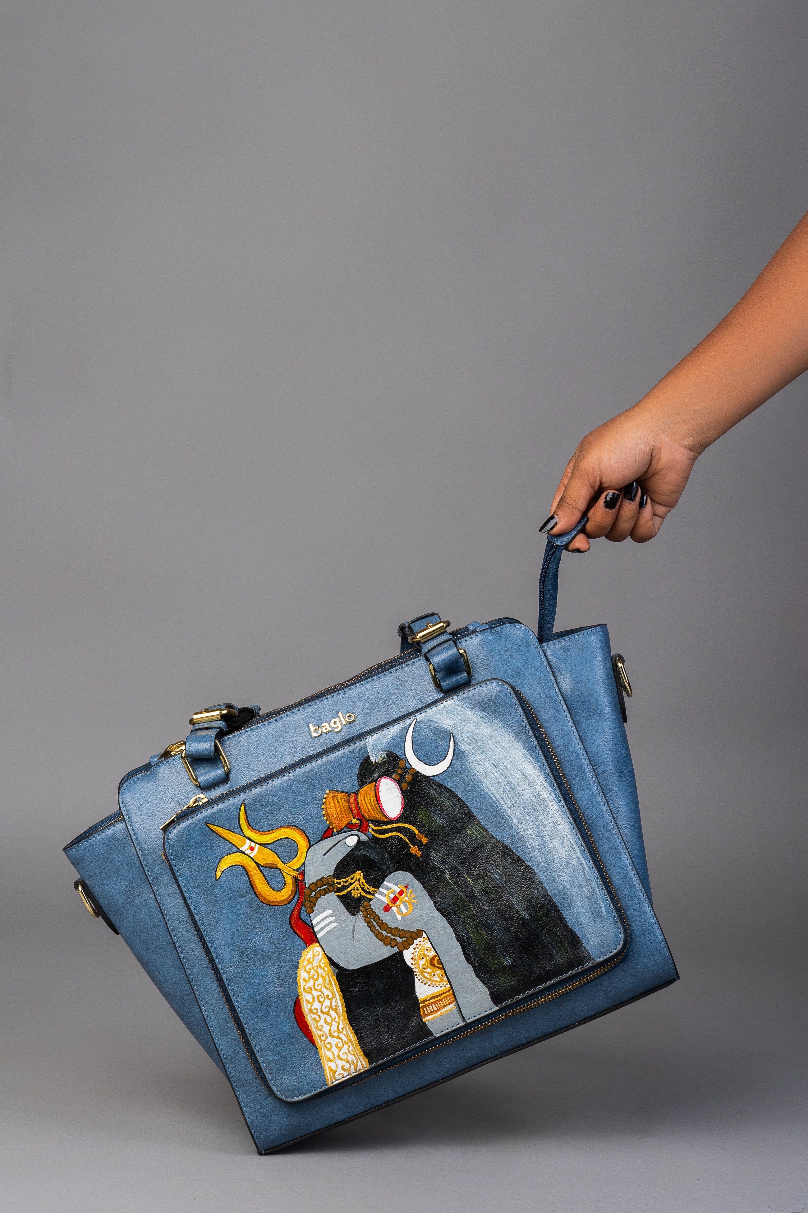 CHARCOAL GREY CONTEMPORARY SHIV CHANGEABLE FLAPS (Does not include bag)