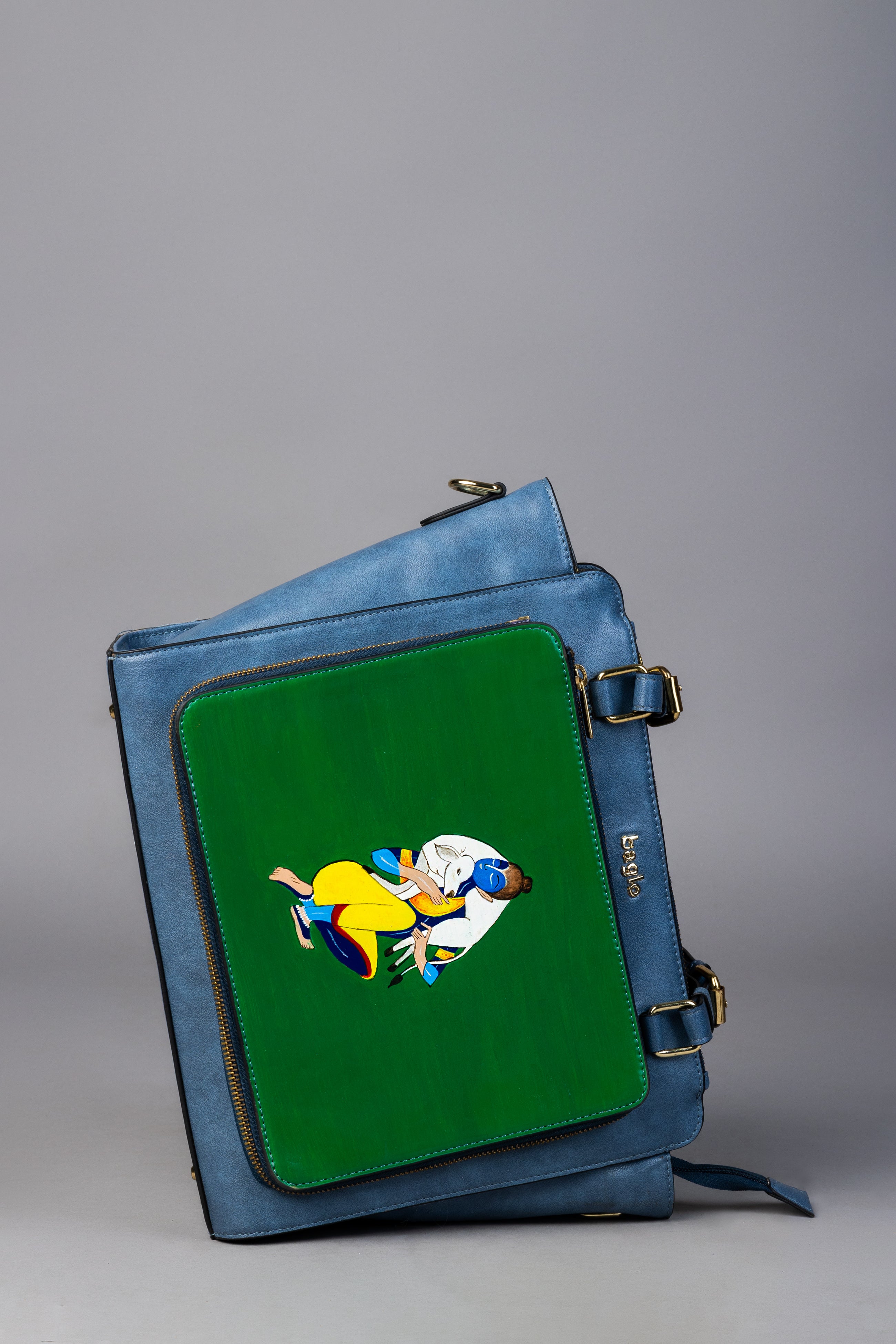 कला Charcoal Grey (Contemporary Natwar) Everyday Essential Shoulder Bag