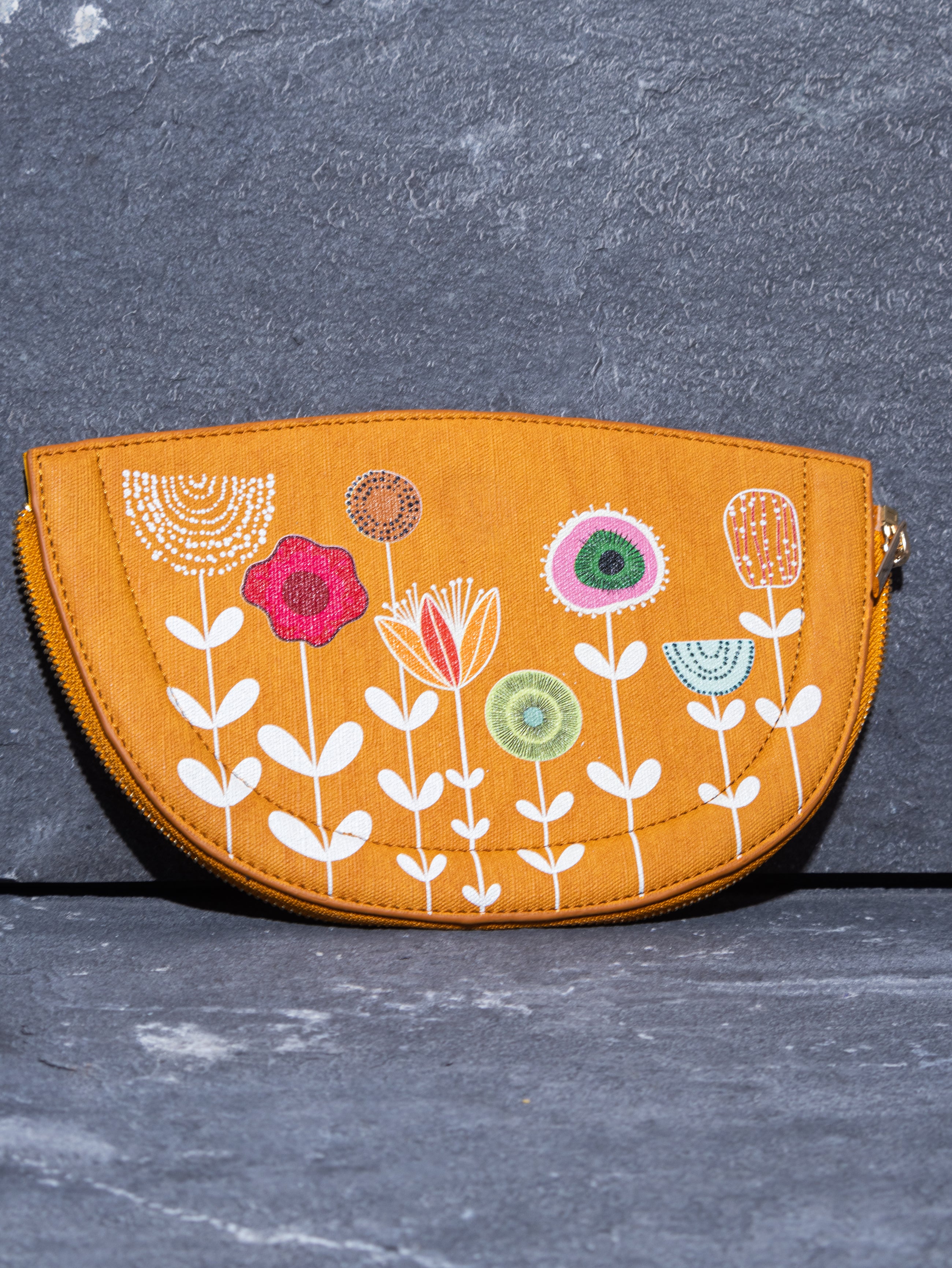 FLORAL BUNDLE HALF MOON BAG