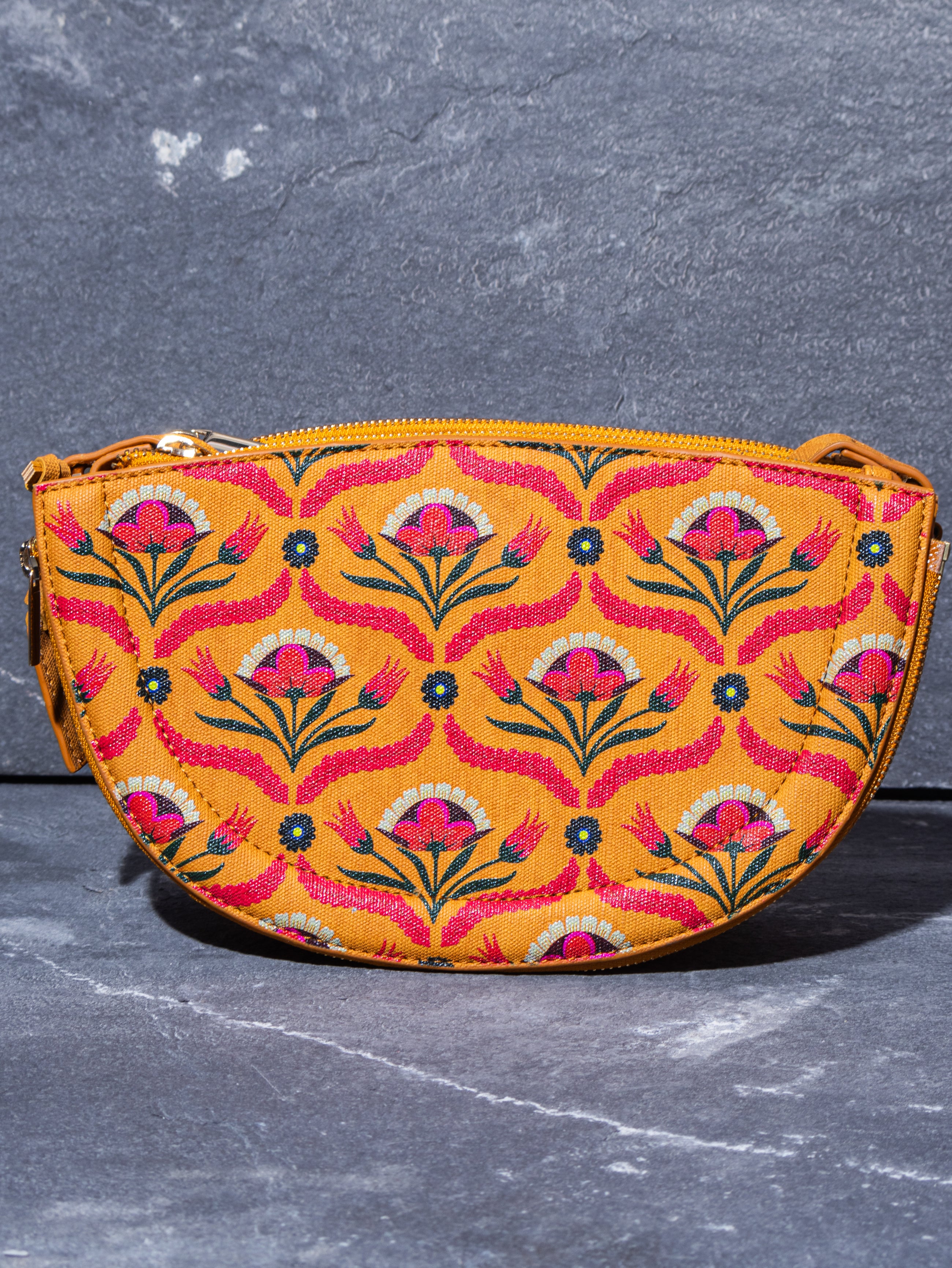 FLORAL BUNDLE HALF MOON BAG