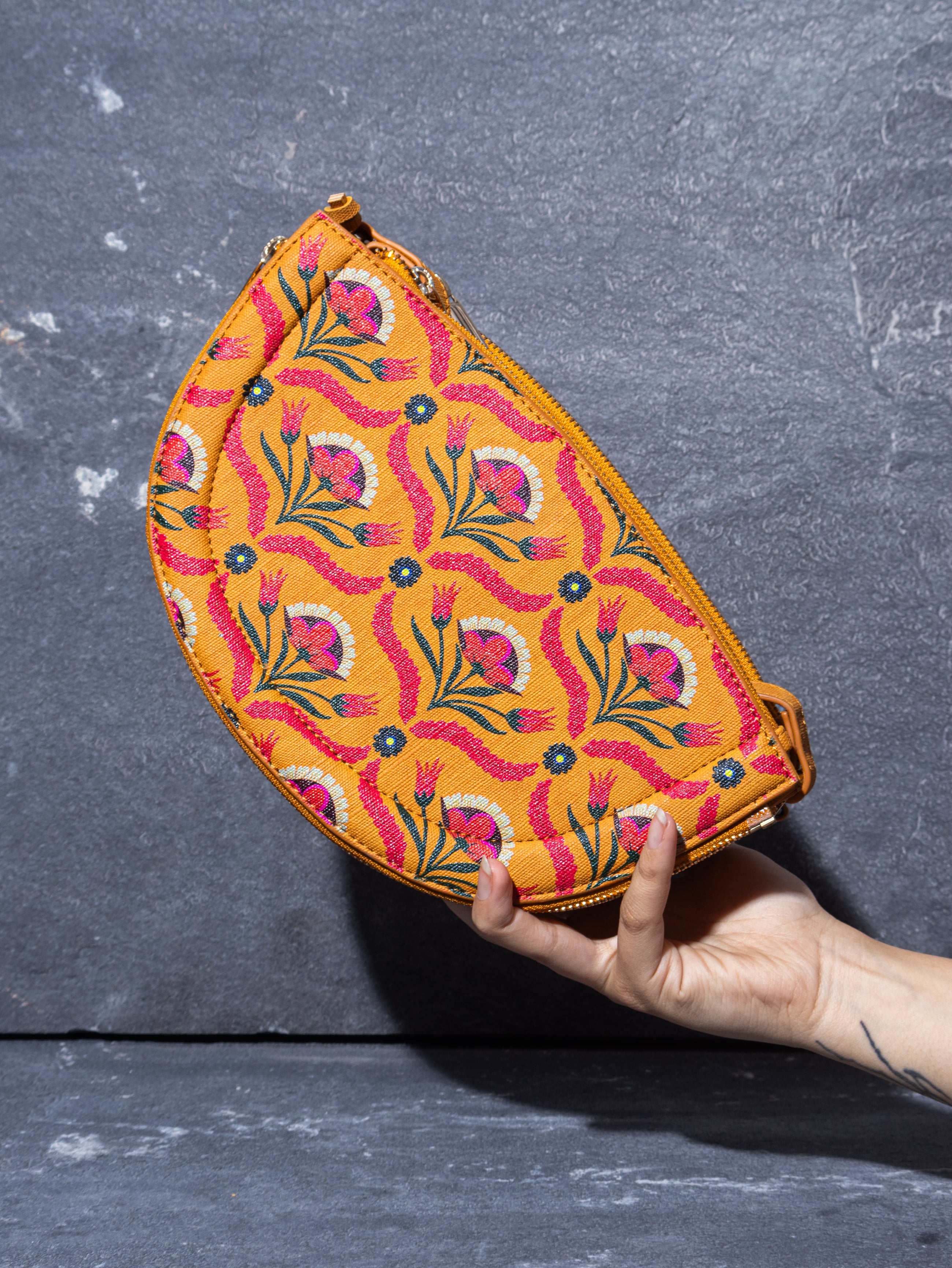 The Bagh Bahar Half Moon Sling Bag