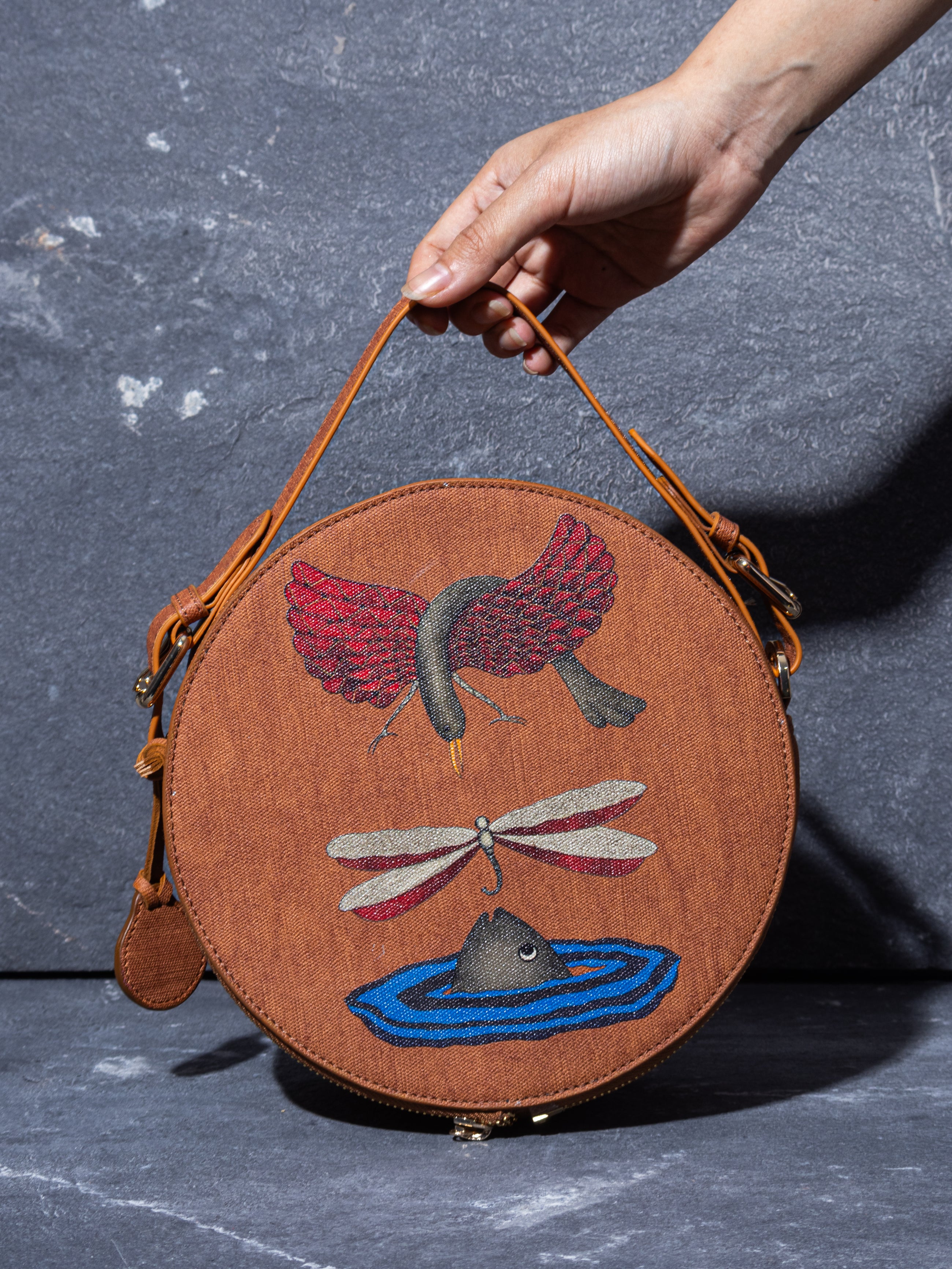 The Sangharsh Round Sling Bag