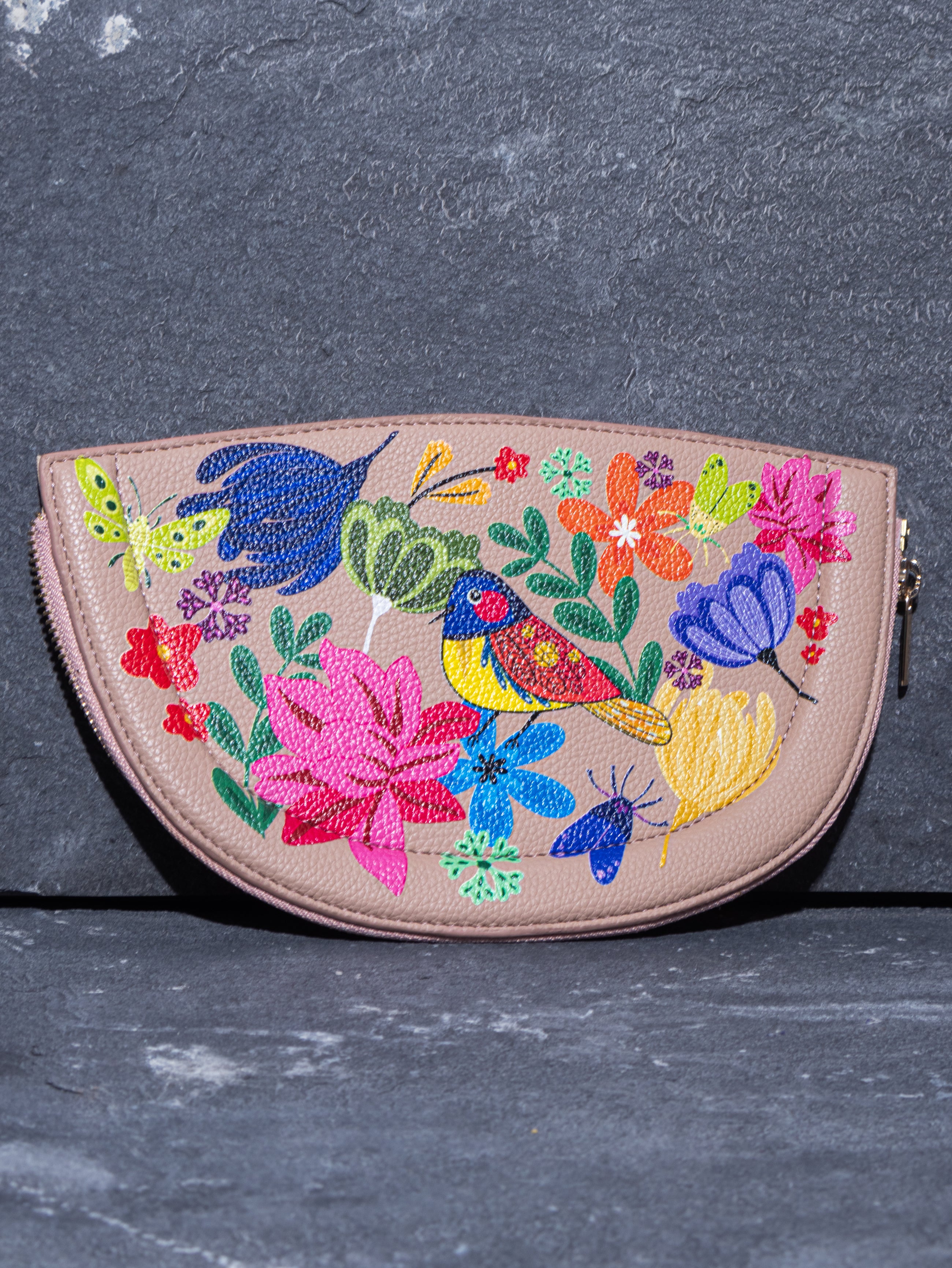 FLORAL BUNDLE HALF MOON BAG