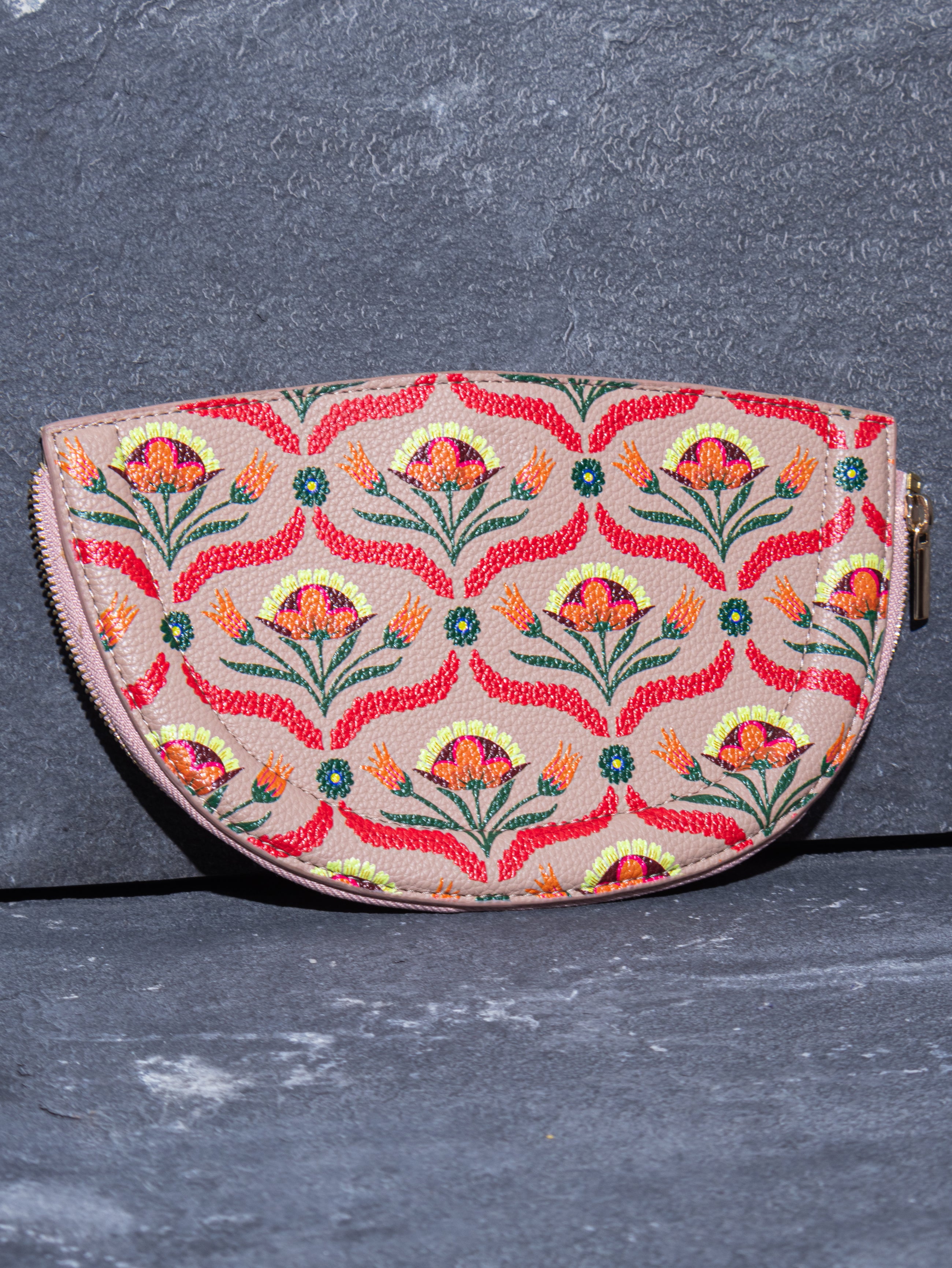 FLORAL BUNDLE HALF MOON BAG