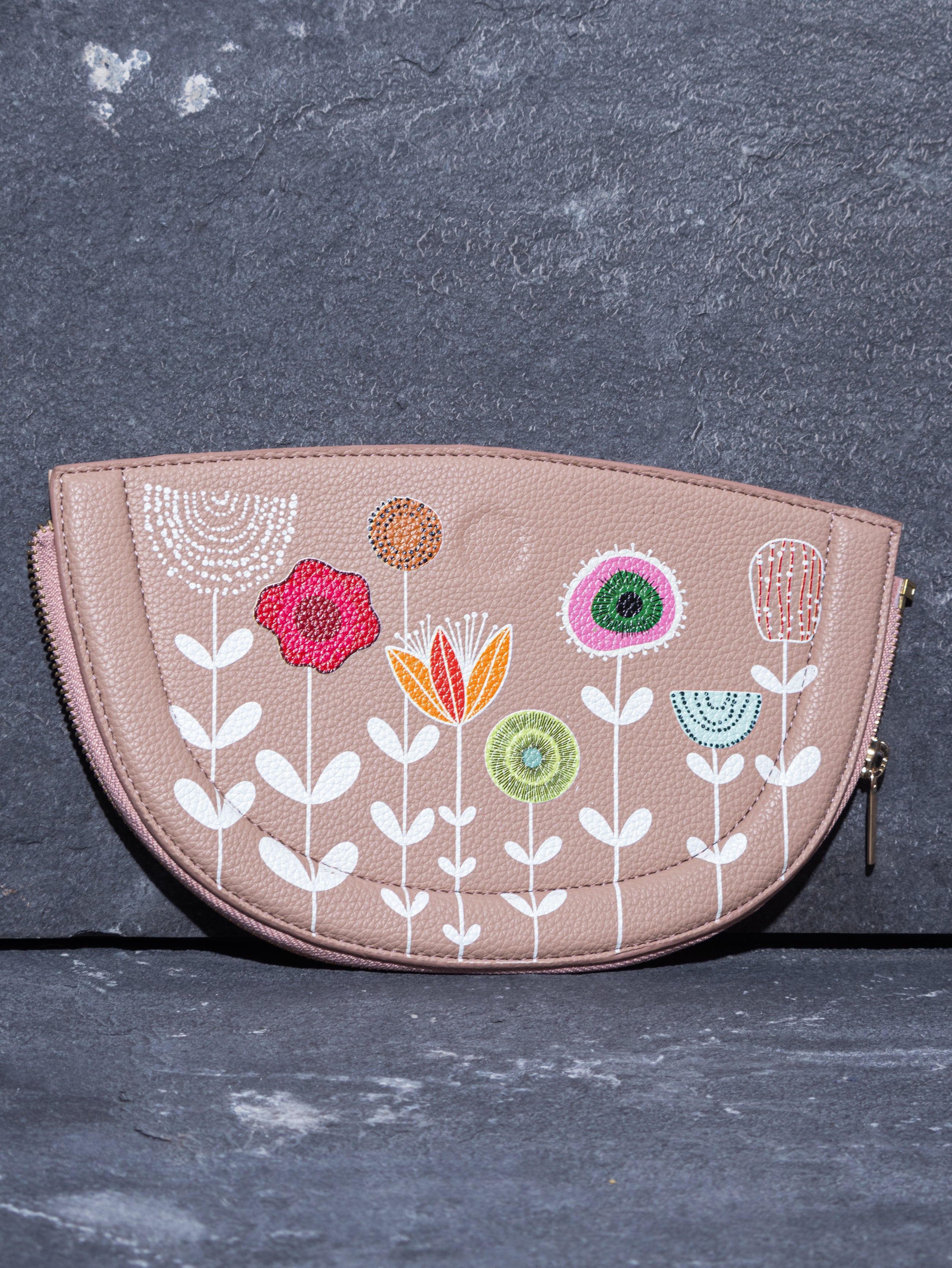 FLORAL BUNDLE HALF MOON BAG