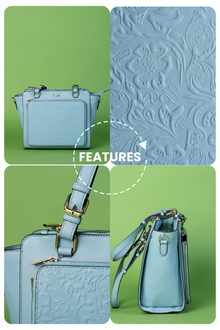 कला Powder Blue (Line Art Face) Everyday Essential Shoulder Bag