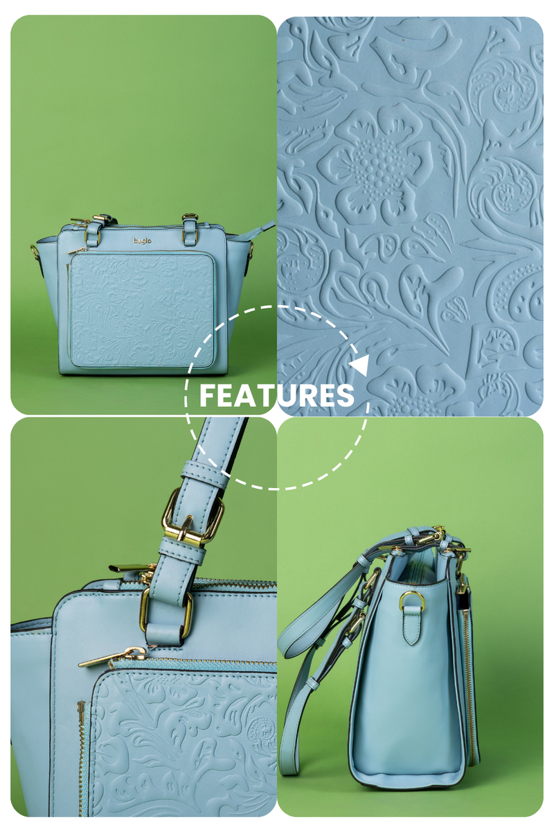कला Powder Blue (Contemporary Krishna) Everyday Essential Shoulder Bag