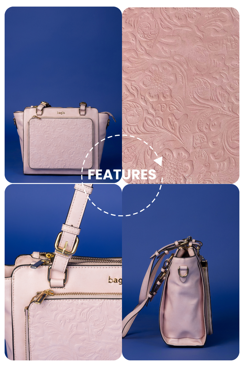 कला Snow Pink (Gondh Peacock) Everyday Essential Shoulder Bag