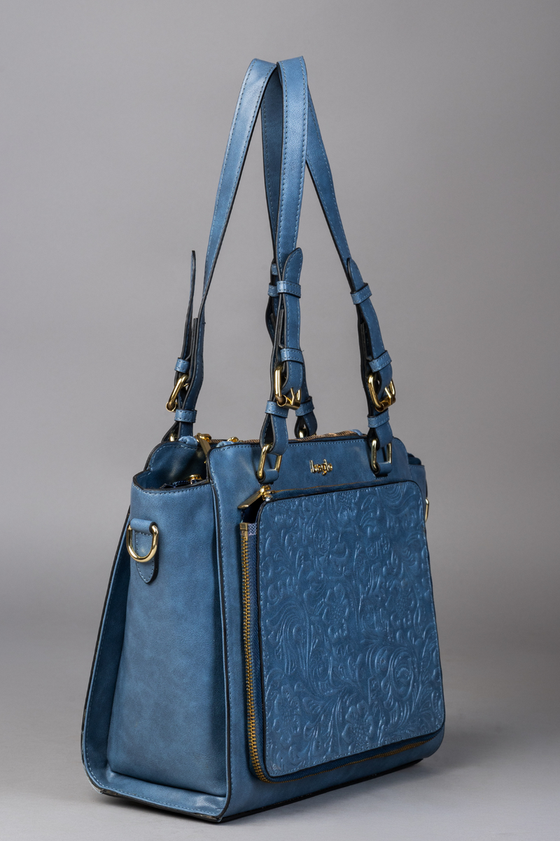 कला Charcoal Grey (Contemporary Calves) Everyday Essential Shoulder Bag