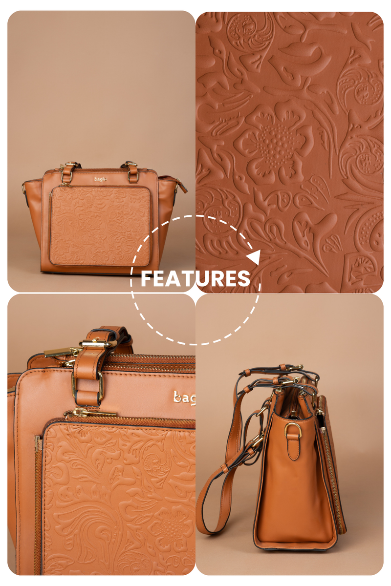 कला Tan (Madhubani Moor) Everyday Essential Shoulder Bag
