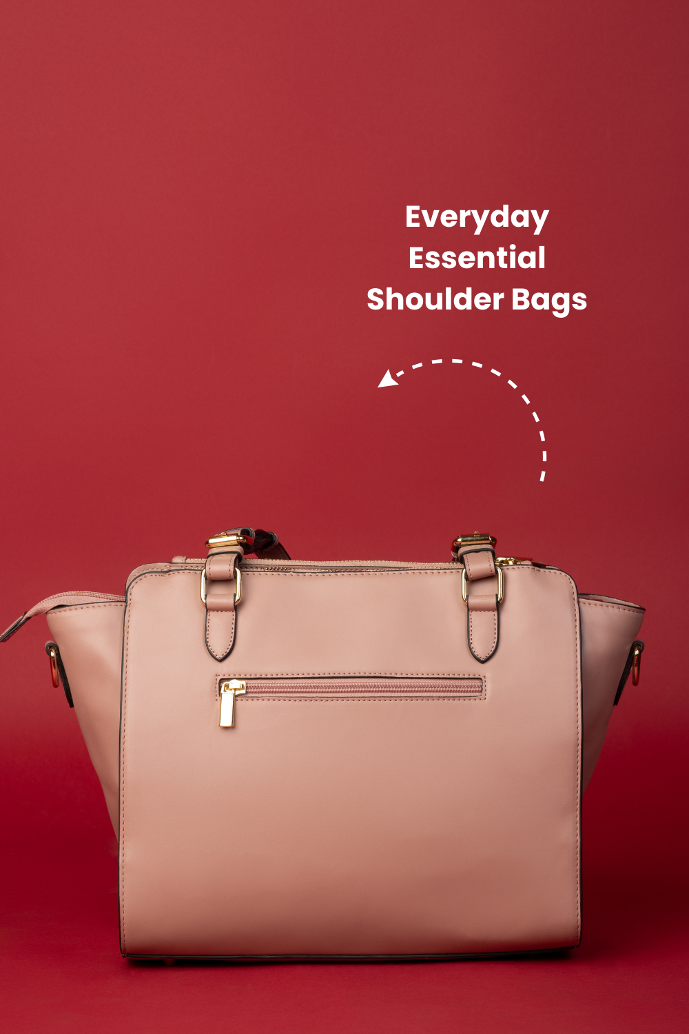 कला Champagne (Abstract Wilderness) Everyday Essential Shoulder Bag (PRE ORDER)