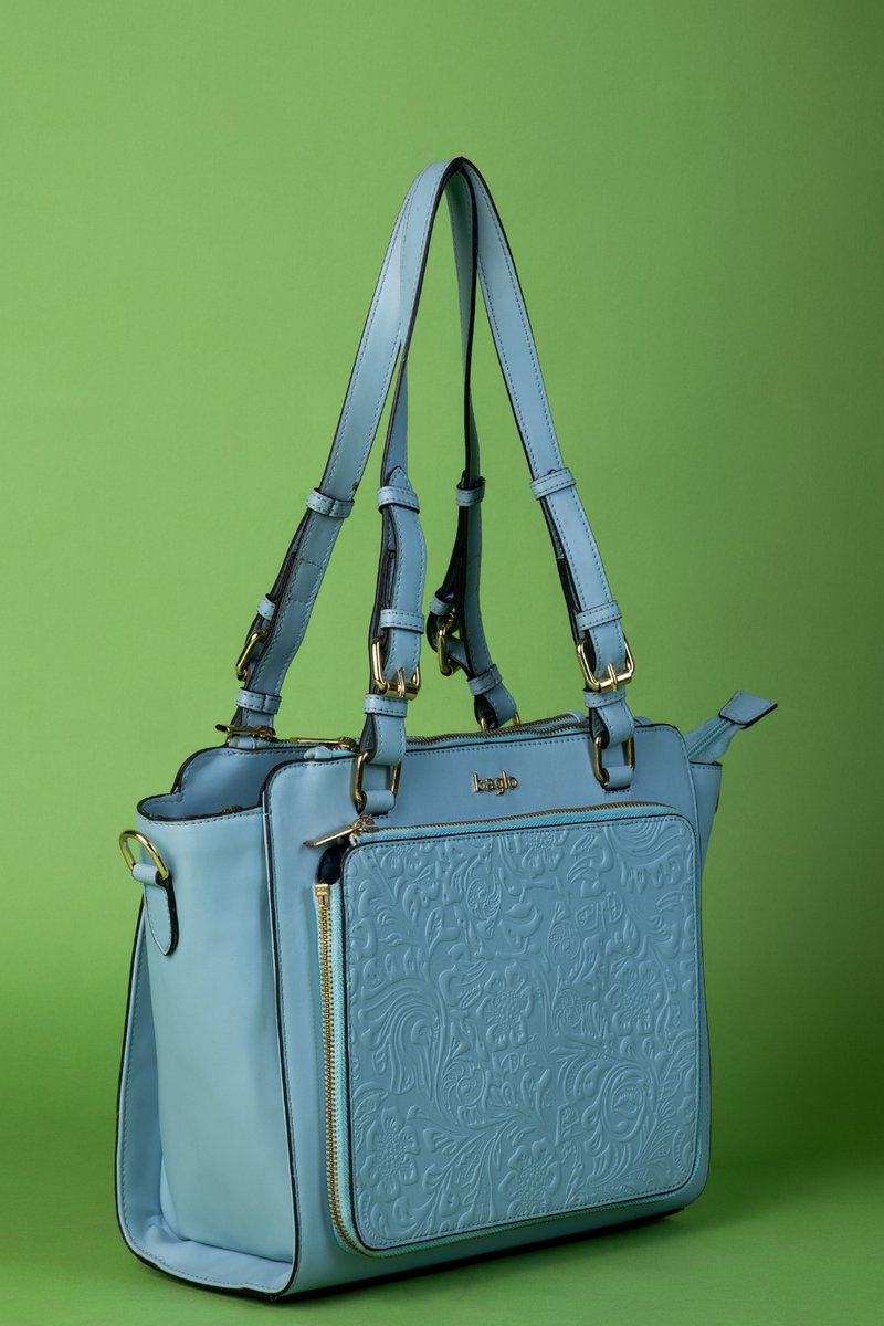 कला Powder Blue (Contemporary Krishna) Everyday Essential Shoulder Bag