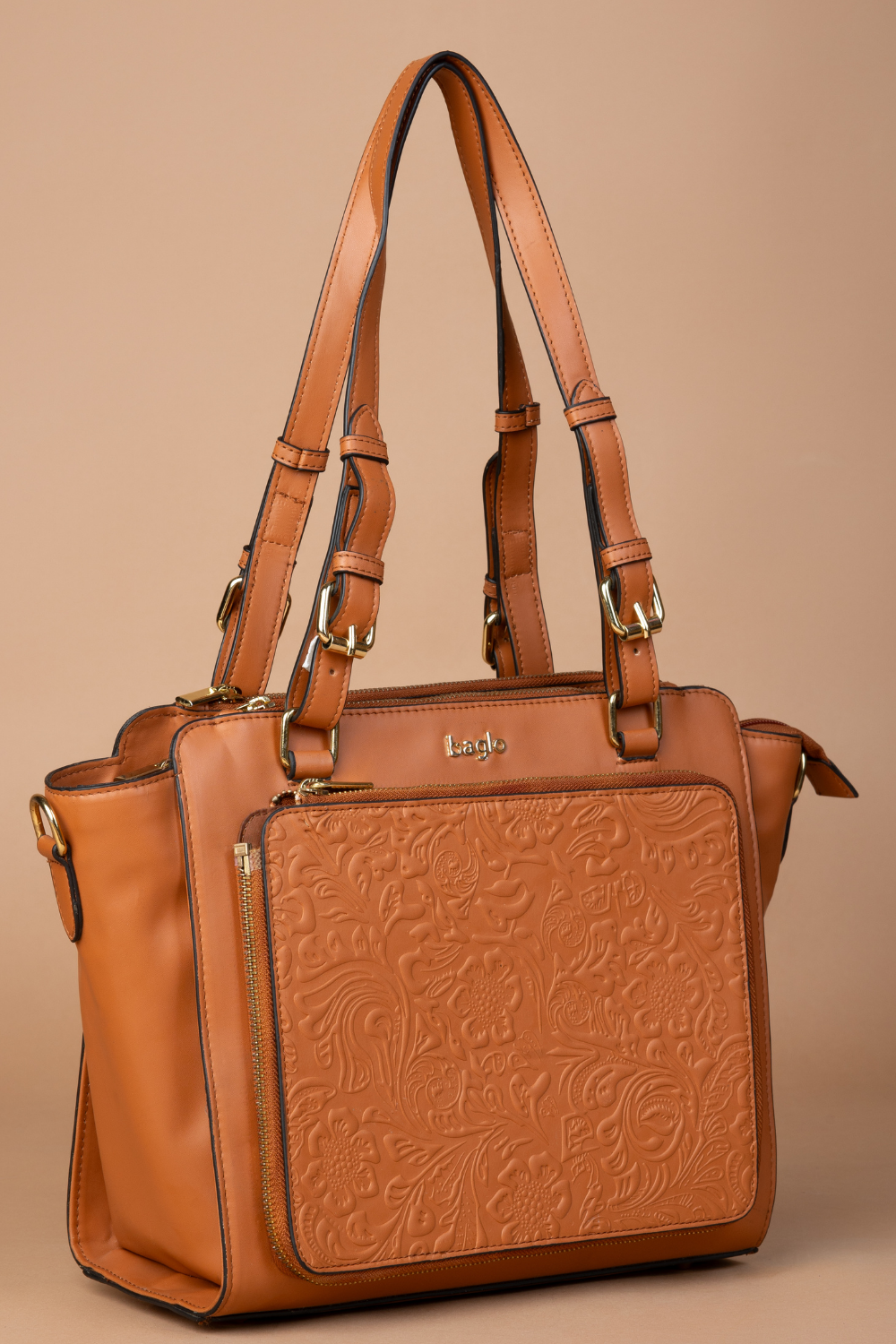 कला Tan (Line Art Face) Everyday Essential Shoulder Bag