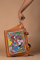 कला Tan (Madhubani Radha Krishna) Everyday Essential Shoulder Bag