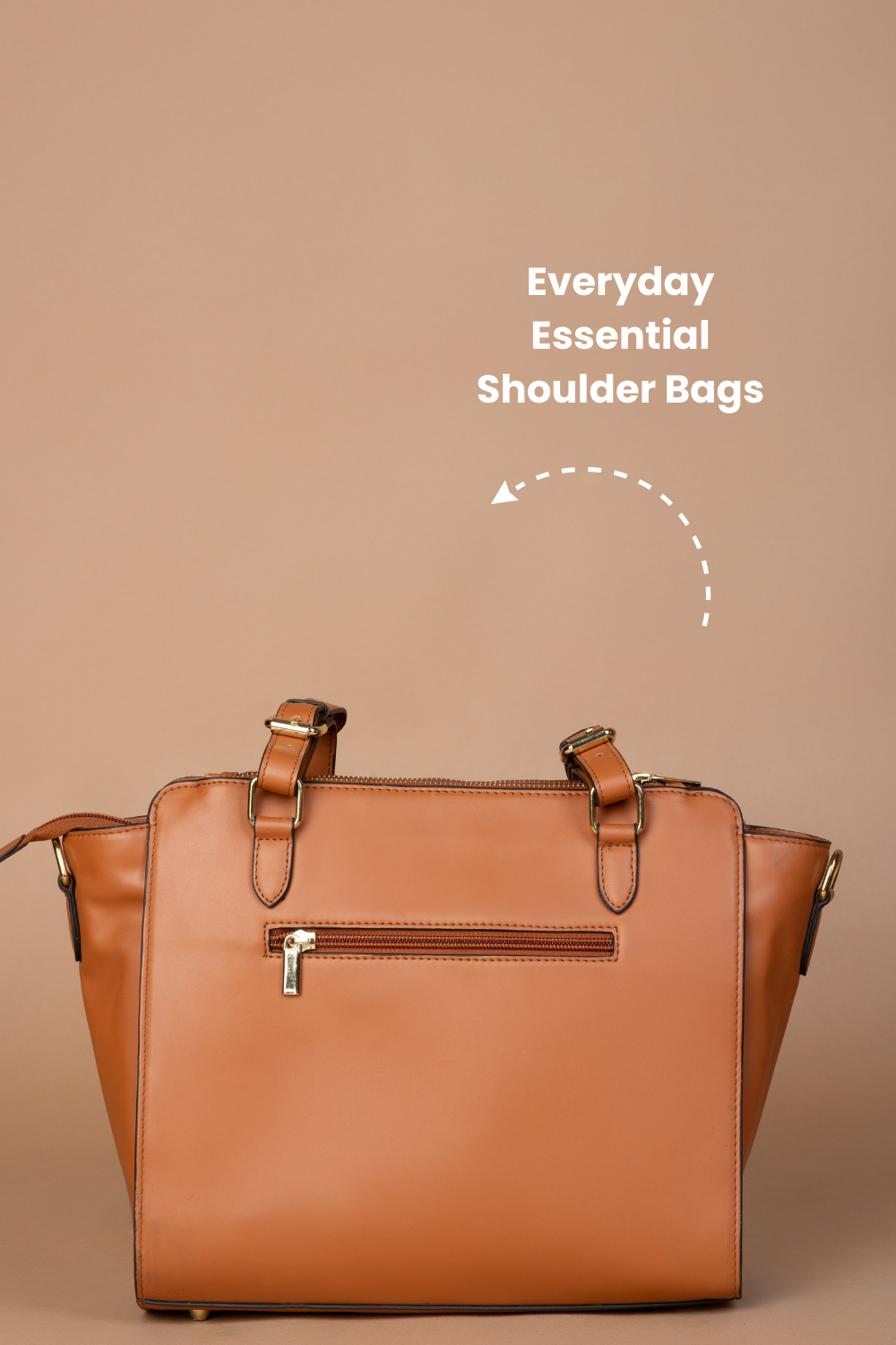 कला Tan (Line Art Face) Everyday Essential Shoulder Bag