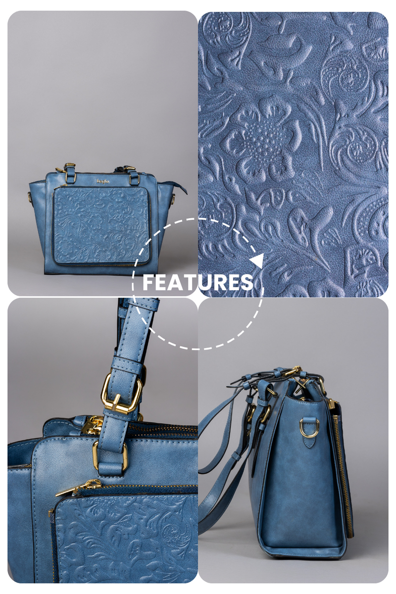 कला Charcoal Grey (Contemporary Natwar) Everyday Essential Shoulder Bag