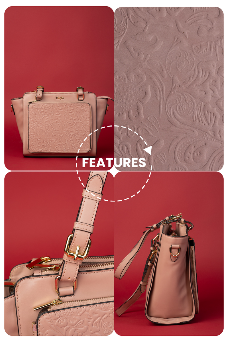 कला Champagne (Gond Peacock) Everyday Essential Shoulder Bag (PRE ORDER)