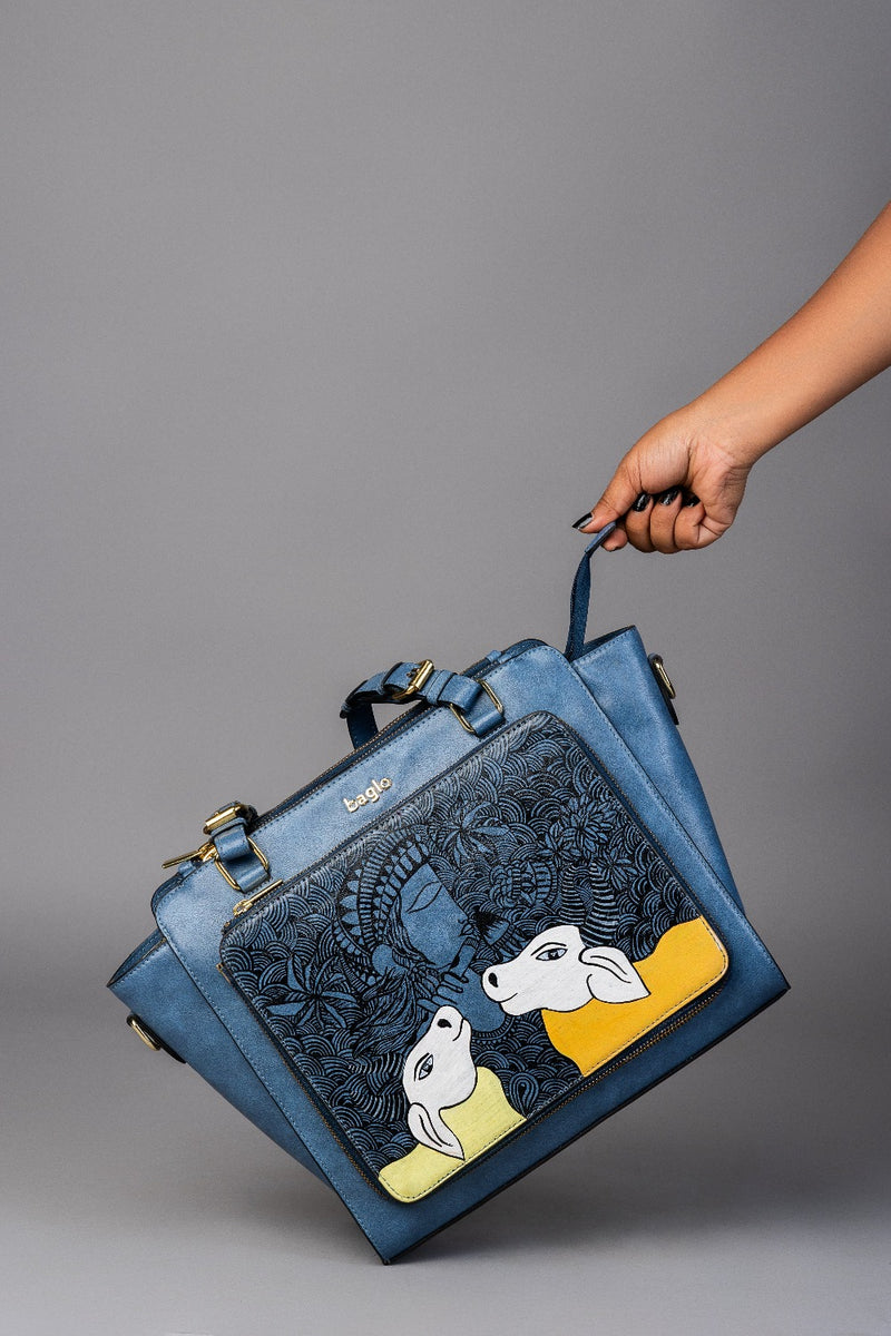 CHARCOAL GREY CONTEMPORARY CALVES CHANGEABLE FLAPS (Does not include bag)