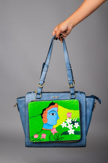 कला Charcoal Grey (Contemporary Krishna) Everyday Essential Shoulder Bag