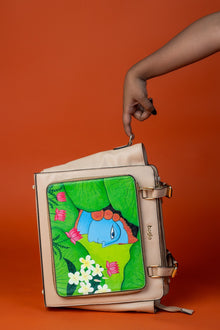 कला Beige (Contemporary Krishna) Everyday Essential Shoulder Bag (PRE ORDER)