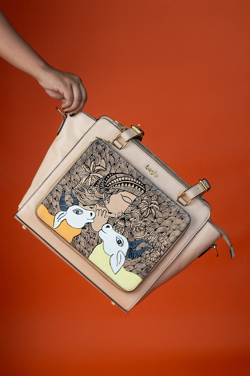 कला Beige (Contemporary Calves) Everyday Essential Shoulder Bag (PRE ORDER)