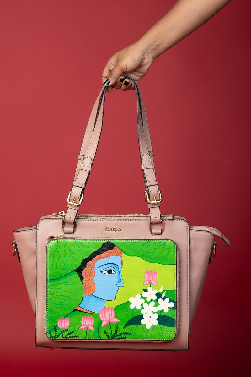 कला Champagne (Contemporary Krishna) Everyday Essential Shoulder Bag (PRE ORDER)