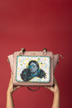 कला Champagne (Abstract Wilderness) Everyday Essential Shoulder Bag (PRE ORDER)