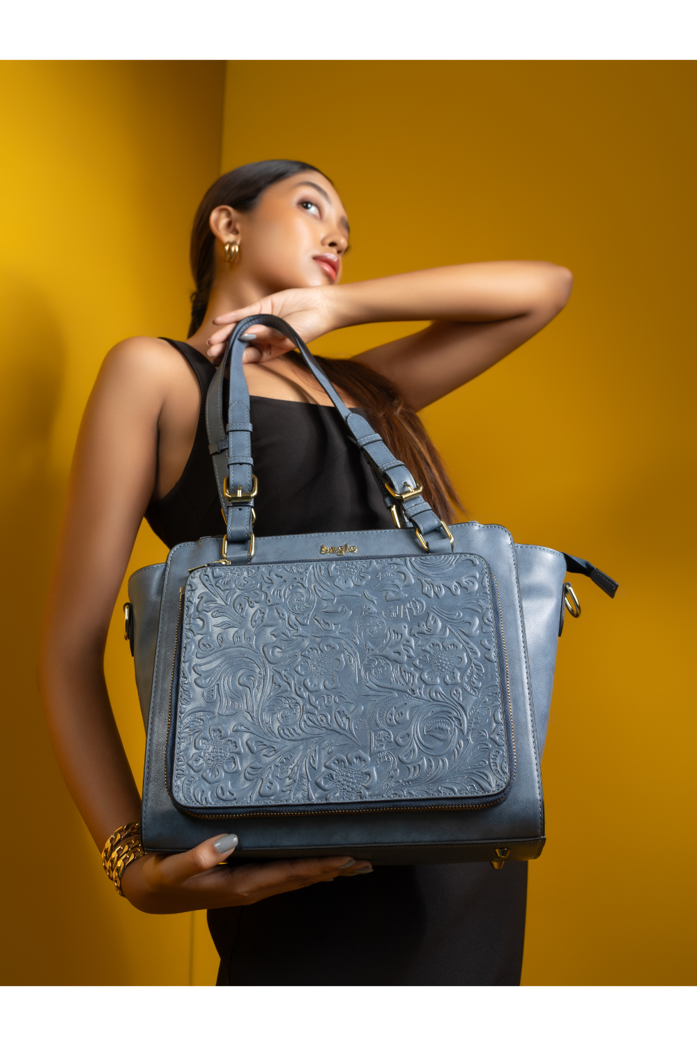 CHARCOAL GREY CONTEMPORARY SHIV CHANGEABLE FLAPS (Does not include bag)