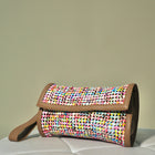 BUNASAA Hand-Woven Clutch Bag - Beige