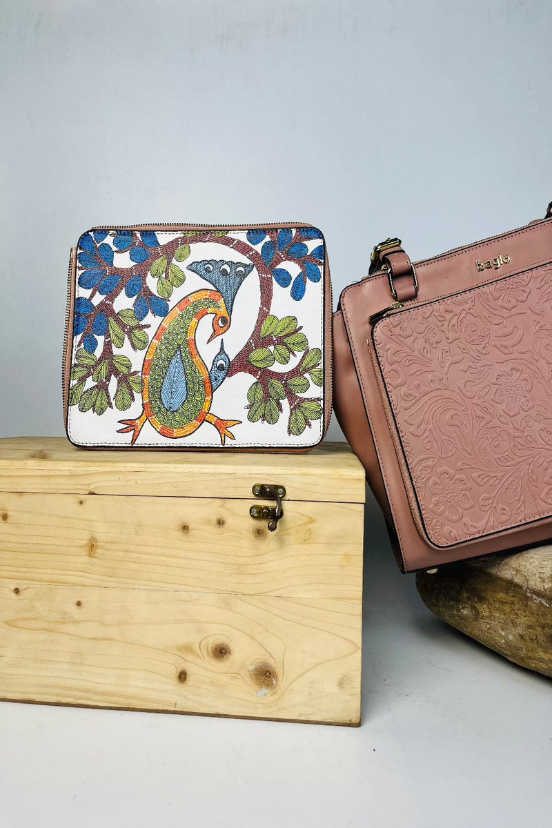 CHAMPAGNE GONDH PEACOCK CHANGEABLE FLAPS (Does not include bag)