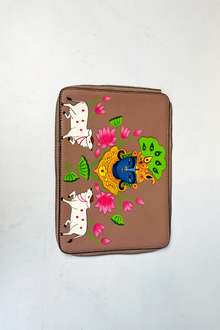 CHAMPAGNE PICHWAI SHRINATHJI CHANGEABLE FLAPS (Does not include bag)